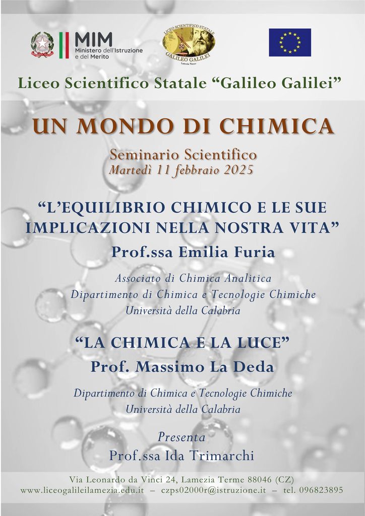 Locandina Seminario Chimica 11.feb.2025